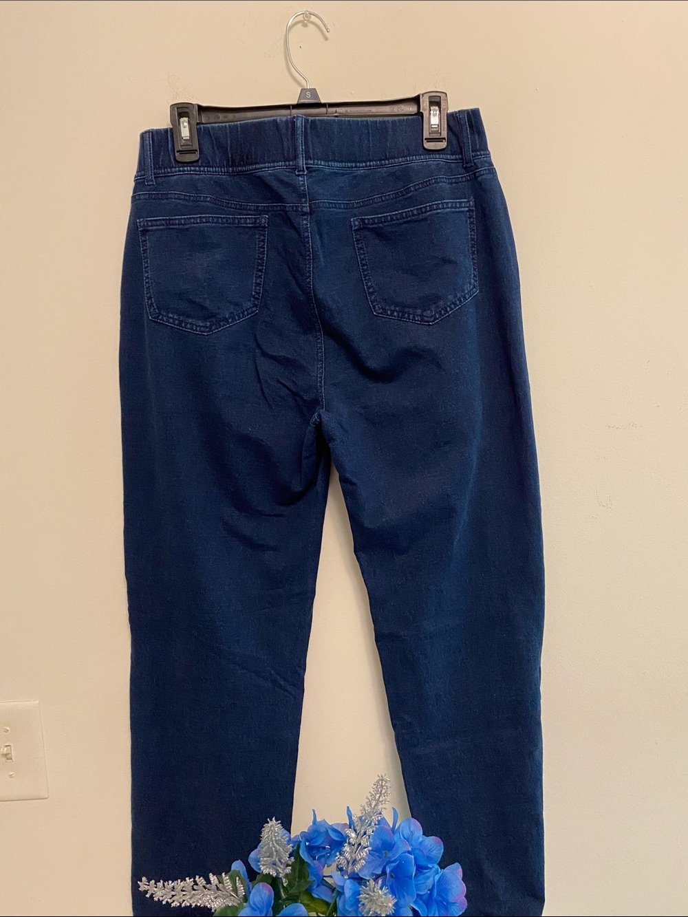 Lands' End Dark Blue Pull-On  Pants - Picture 7 of 8